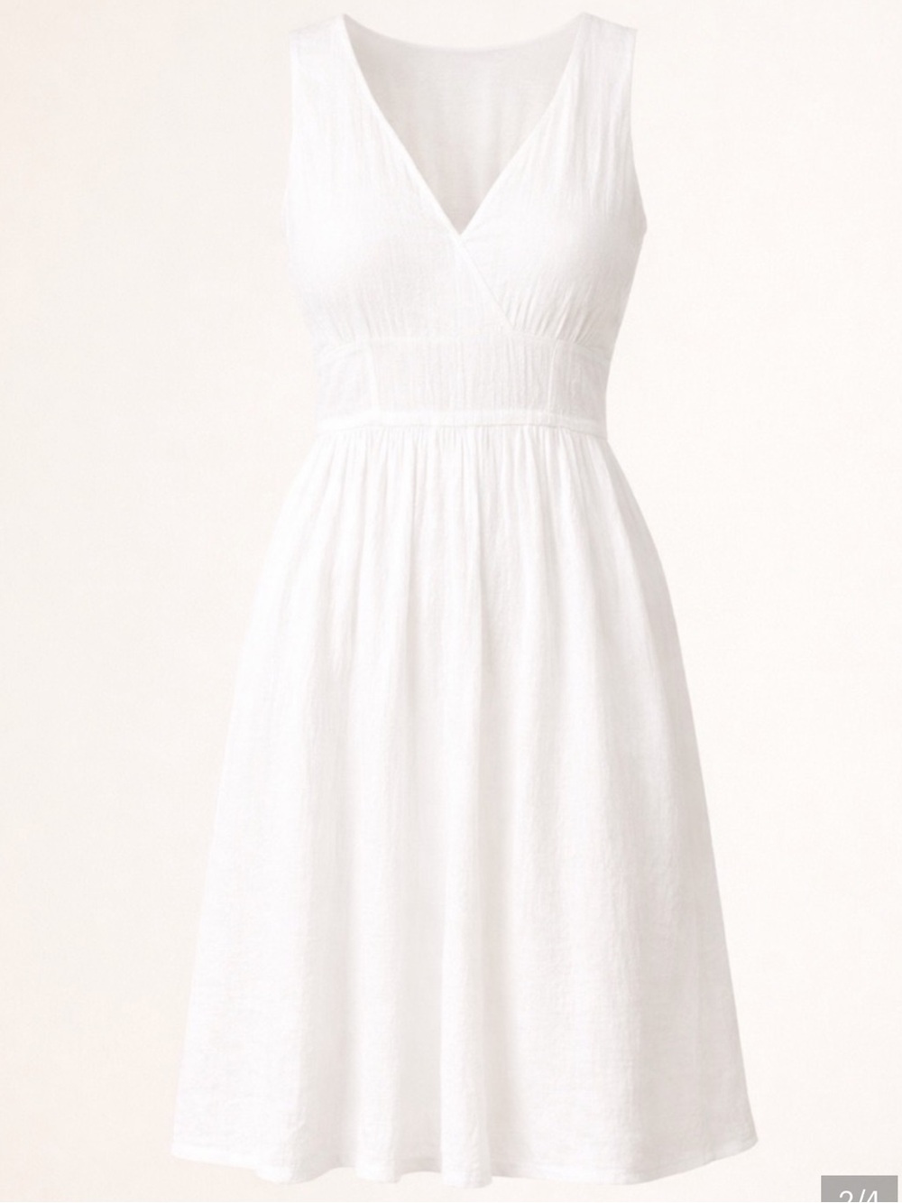 White Crinkle Sundress | Euro Summer Clean Girl Mini Dress